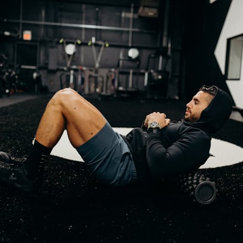 lifestyle image of Midweight Technical Popover Hoodie