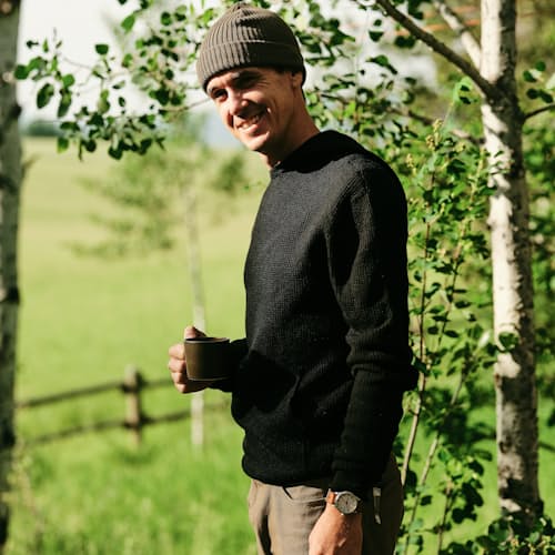 laydown image of 72-Hour Merino Sweater Hoodie