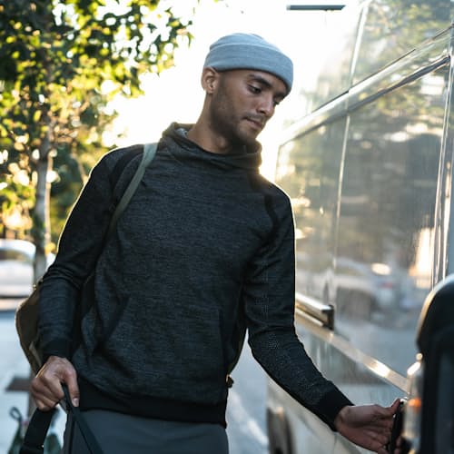 laydown image of Seamless Pullover Hoodie