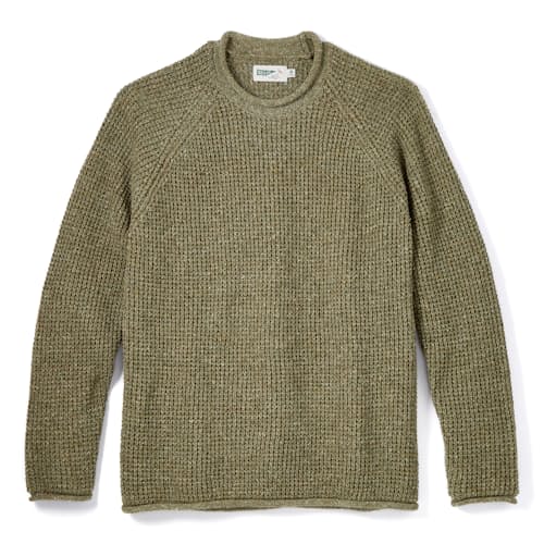 laydown image of Recycled Cotton Headlands Rollneck Sweater
