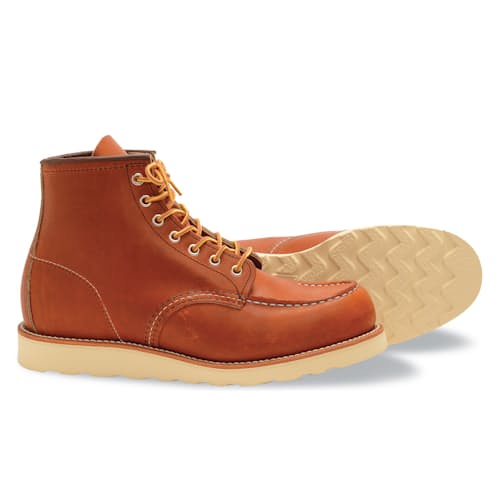 laydown image of Classic 6" Moc Toe Boot