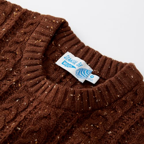 lifestyle image of Seawool Fisherman Crewneck Sweater
