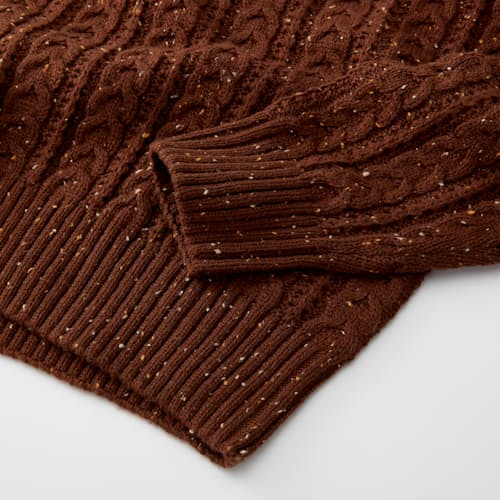 lifestyle image of Seawool Fisherman Crewneck Sweater
