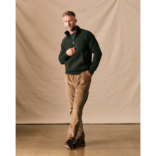 laydown image of 10-Year Quarter Zip Sweatshirt