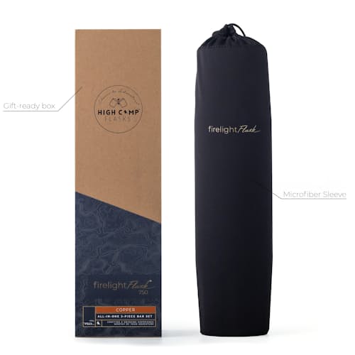 laydown image of Firelight 750 Flask