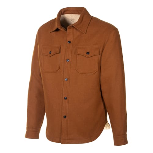 laydown image of Sherpa Lined CPO Shirt Jacket