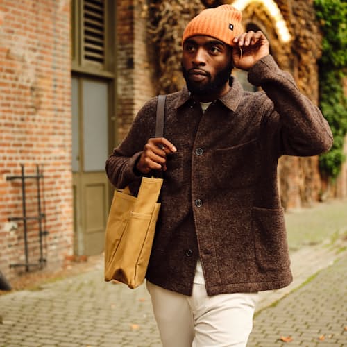 lifestyle image of Japanese Rib Knit Beanie