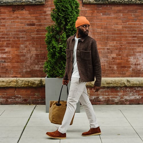laydown image of Japanese Rib Knit Beanie