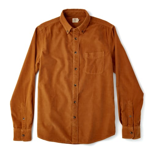 laydown image of Stretch Corduroy Shirt