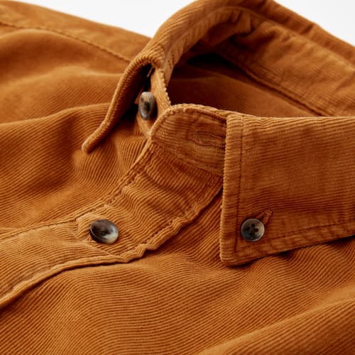 laydown image of Stretch Corduroy Shirt