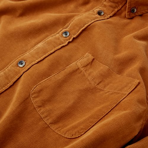 laydown image of Stretch Corduroy Shirt