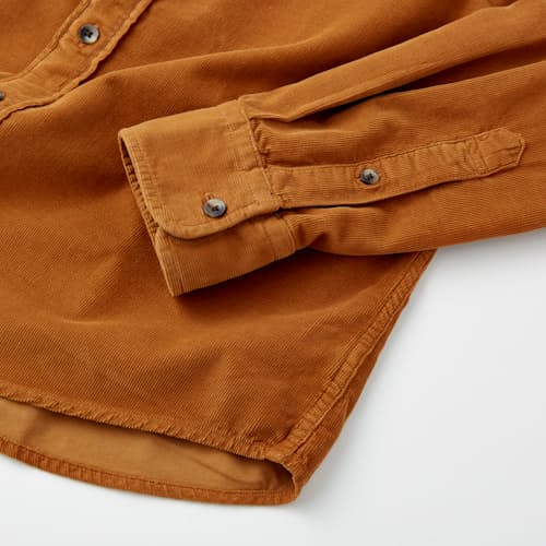 laydown image of Stretch Corduroy Shirt