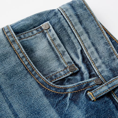 laydown image of Deadstock Stretch Selvedge Denim - Slim