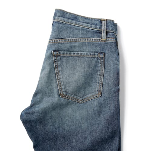 laydown image of Deadstock Stretch Selvedge Denim - Slim