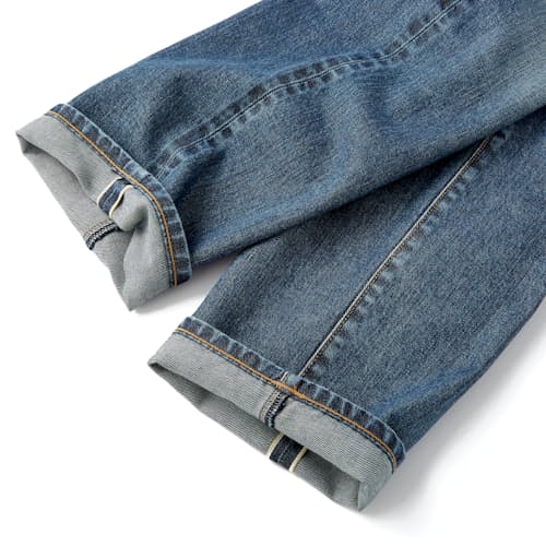 laydown image of Deadstock Stretch Selvedge Denim - Slim