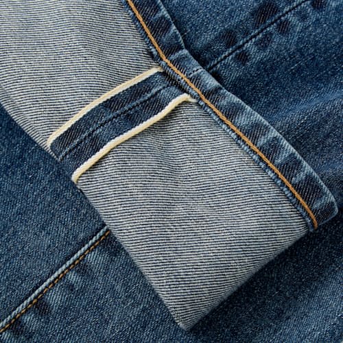 laydown image of Deadstock Stretch Selvedge Denim - Slim