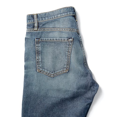 laydown image of Deadstock Stretch Selvedge Denim - Straight