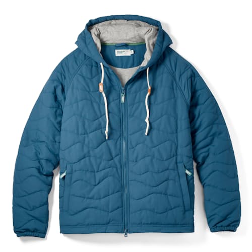 laydown image of Wave Quilted Hoodie