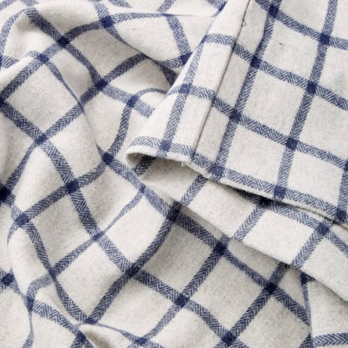 laydown image of Eco Heather Flannel Sheet Set - Queen
