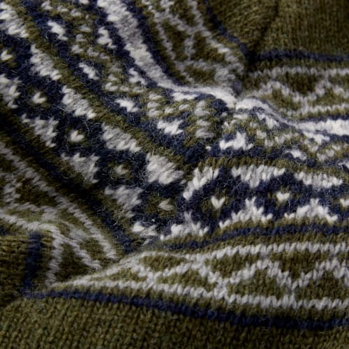laydown image of Fair Isle Shawl Cardigan