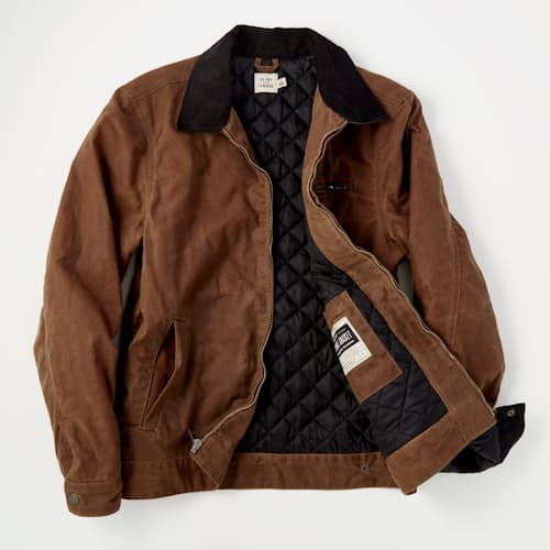laydown image of Waxed Mill Jacket