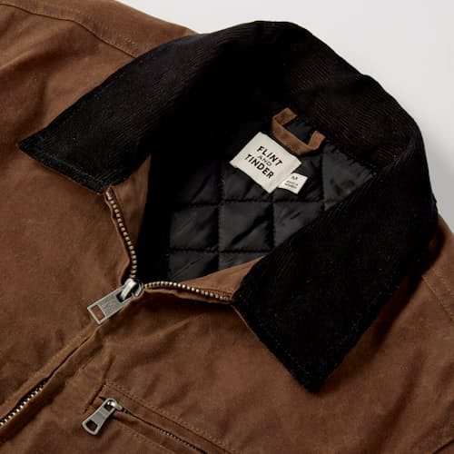 laydown detail image of Waxed Mill Jacket