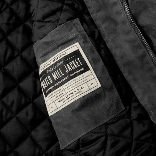 laydown image of Waxed Mill Jacket