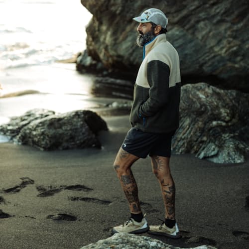 laydown image of Trail Fleece Pullover