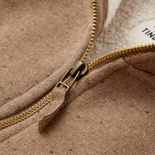 laydown image of Sherpa Lined Quarter Zip