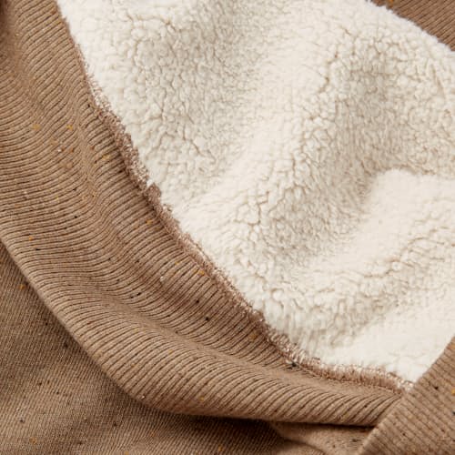 laydown image of Sherpa Lined Quarter Zip