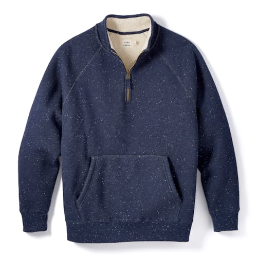 laydown image of Sherpa Lined Quarter Zip