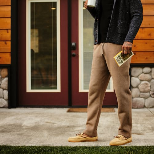 laydown image of Sherpa Lined Sweatpant