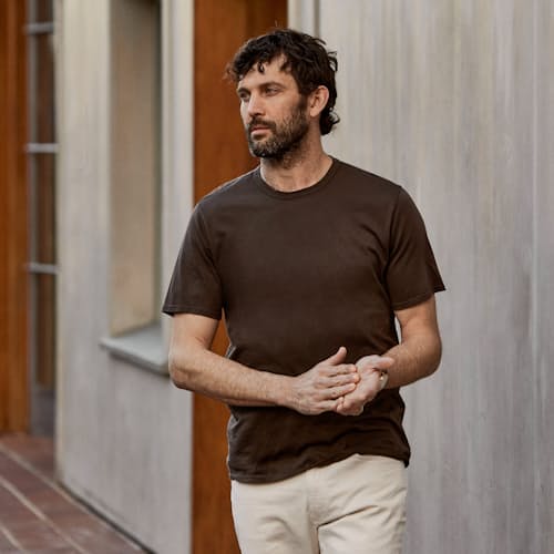 lifestyle image of Supima Crew T-Shirt