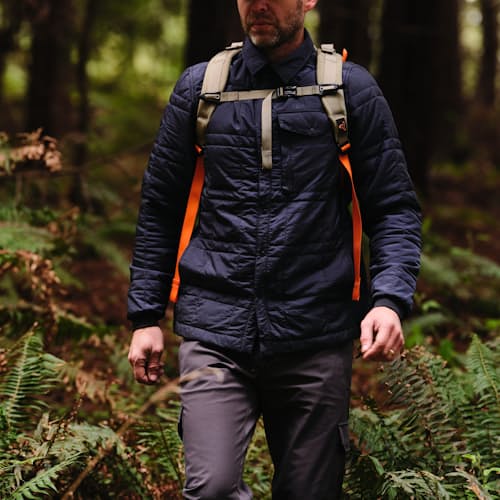 laydown image of Huckberry x Mystery Ranch Urban Assault 21L