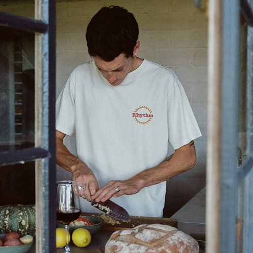 laydown image of El Sol Vintage Tee