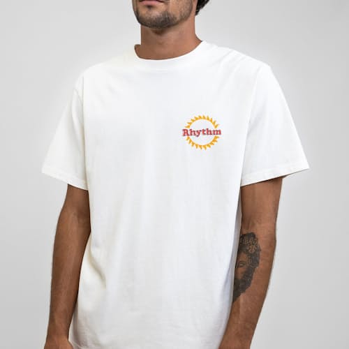 laydown image of El Sol Vintage Tee