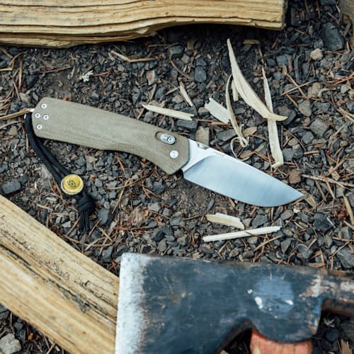 laydown image of The Carter XL Pocket Knife