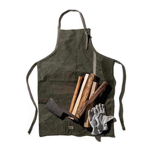 laydown image of Vintage Tent Fabric Apron