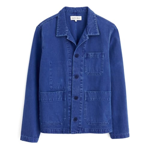 laydown image of Women's Britt Jacket in Recycled Denim