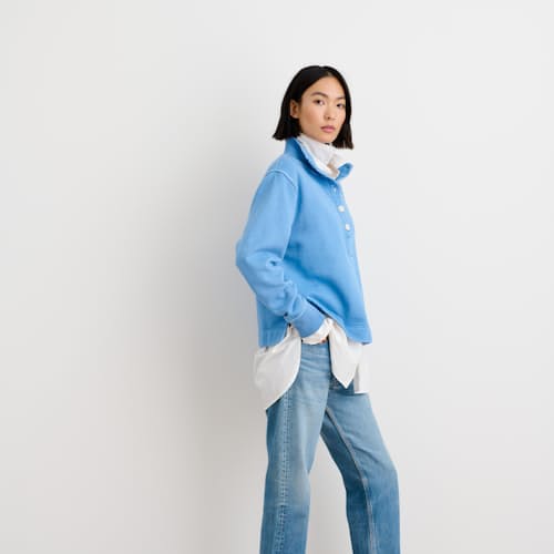laydown image of Penny Fleece Pullover