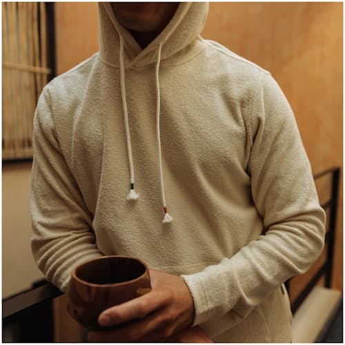 laydown image of Terry Pullover Hoodie