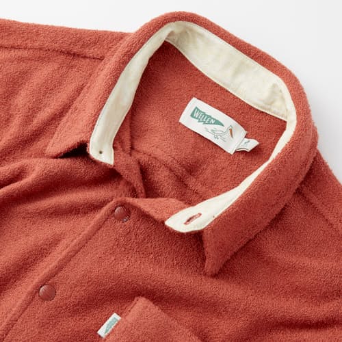 laydown image of Terry Snap Shirt