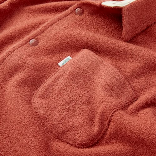 laydown image of Terry Snap Shirt