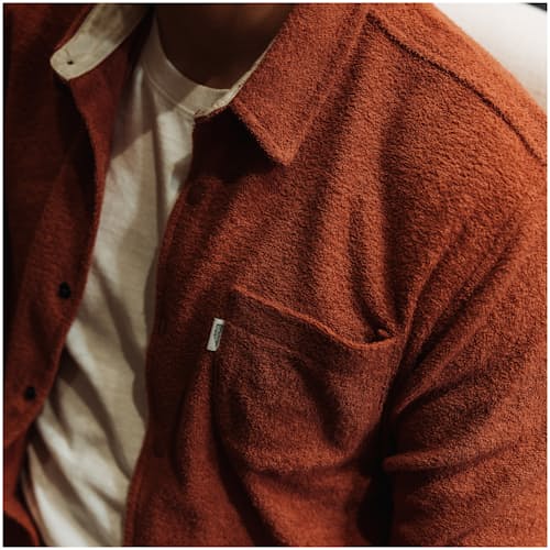 laydown image of Terry Snap Shirt