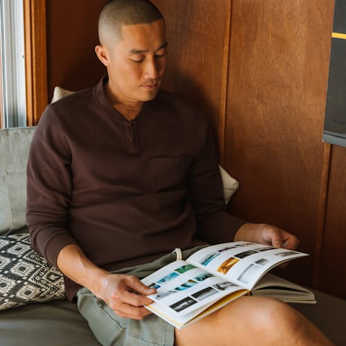 laydown image of Brosnan Seawool Henley