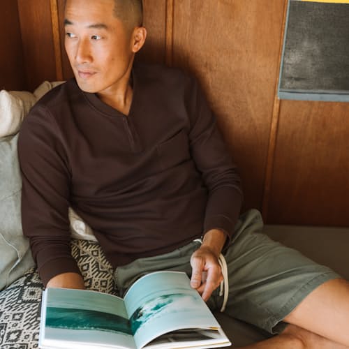 laydown image of Brosnan Seawool Henley