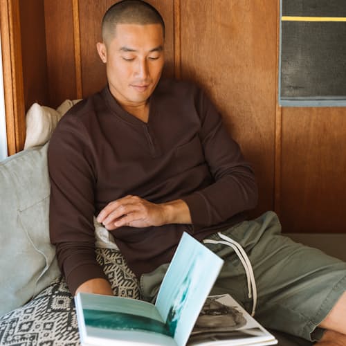 laydown image of Brosnan Seawool Henley