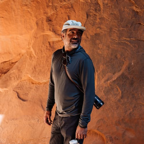 lifestyle image of 72-Hour Merino UPF Hoodie
