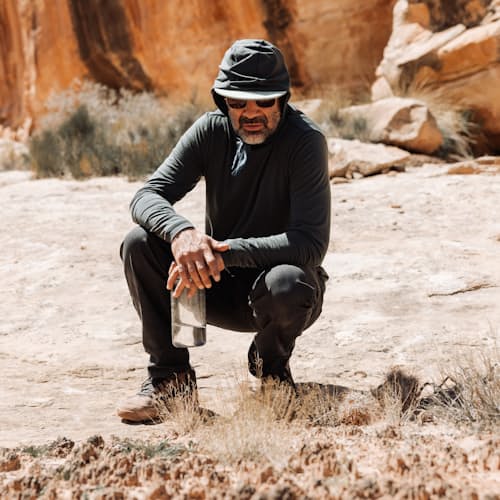 lifestyle image of 72-Hour Merino UPF Hoodie