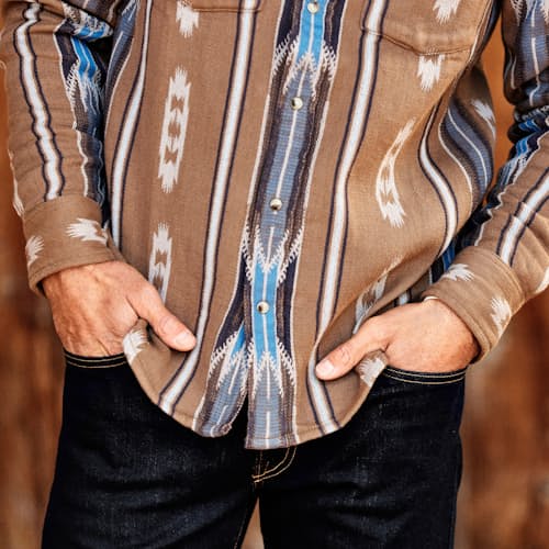laydown image of Saddle Blanket Shirt